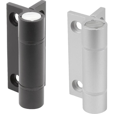 Kipp Spring Hinge Spring Open A=55, B=67, Aluminum Black K1181.556701